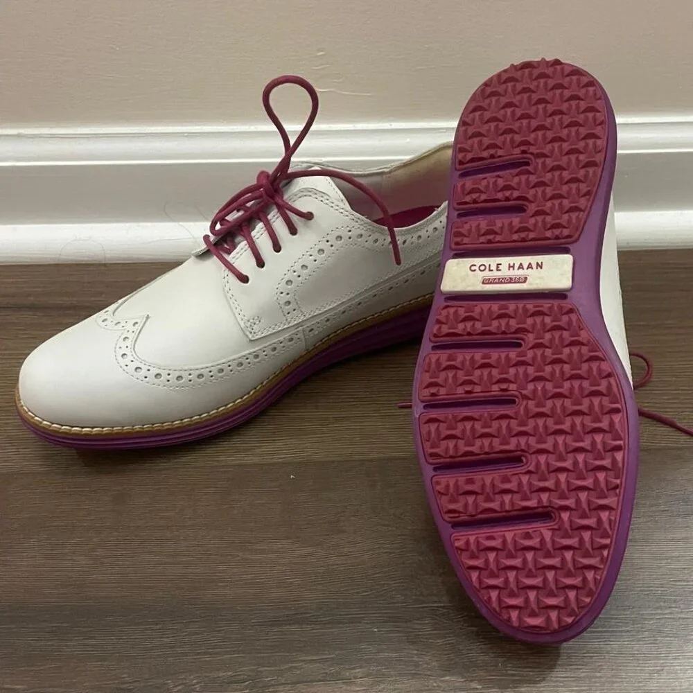 Cole Haan Women’s Zerogrand OG Wingtip Oxford Golf Shoes- Size 9 - Picture 3 of 6